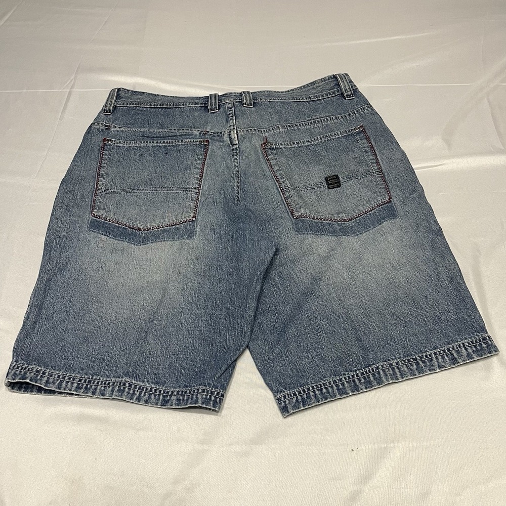 Vintage Y2K No Boundaries Shorts Mens 36 Blue Denim Baggy Skate Grunge